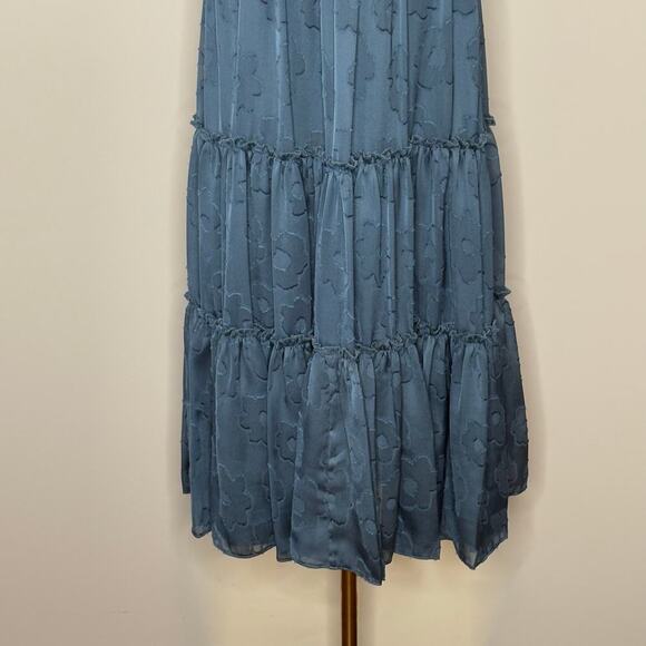 Sachin & Babi Chambray Blue Dalia Floral Dress Size 8 - Picture 7 of 16